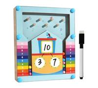Math Learning Toy, Activity Set, Educational Counting Game, 15x1.3x18cm, Hands-On Skill Builder 10-Piece, Multicolor, Preschool Classroom Travel Play for Boys Girls Kids