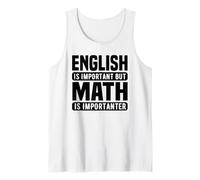 Math Lover Funny - L'anglais est Important, mais Les mathématiques si Débardeur