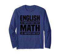 Math Lover Funny - L'anglais est Important, mais Les mathématiques si Manche Longue