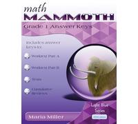 Math Mammoth Grade 1 Answer Keys
