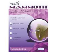 Math Mammoth Grade 1 Answer Keys (Canadian Version)