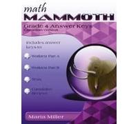 Math Mammoth Grade 4 Answer Keys, Canadian Version