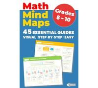MATH MIND MAPS Grades 8-10: Visual, Step-by-Step and Easy Learning | Covering Algebra, Geometry, Data & Functions | Ages 13-16