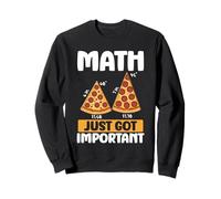 Math Nerd Pizza Slizes Humour pour Professeur de mathématiques Sweatshirt