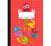 Math Notebook 1/2 Inch Squares: Graph Composition Notebook 2x2 Quad Ruled | 2 Squares Per Inch Graph Paper for Math and Science Students | 8.5x11, 100 Page