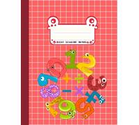 Math Notebook: 1/2 inch squares graph paper notebook for Kids