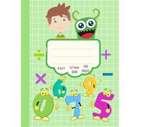 Math Notebook 1/2 Inch Squares: Half Inch Grid Paper Notebook | 2x2 Quad Ruled Math Composition Book for Graphing, Drawing, Geometry & STEM Students | 8.5 x 11, 100 Pages