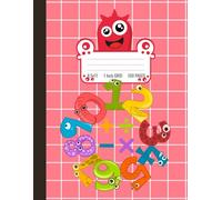 Math Notebook 1 Inch Squares: Graph Paper Notebook - Large Grid Math Practice Book for Kids, Counting, Graphing & Early Learning | 8.5 x 11, 100 Pages