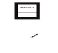 MATH NOTEBOOK: Composition Book, Black/White, adapted specially for Kids, with Multiplication table and Division table, 7,4x 9,69 inches, 200 pages, Squared notebook - 0.197 inches (5 mm)