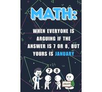 Math Notebook - Funny Math Gift | 120 Pages Grid Notebook |: Hard Cover | School & College Notebook for Students