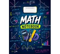 Math Notebook: Large Graph Paper Notebook for School, Homework, Problem Solving, Equations, Graphs and Daily Math Practice | 200 Pages | 8.5 x 11