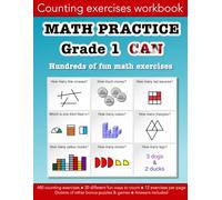 Math practice grade 1 Canada counting exercise workbook: Education resources by Bounce Learning Kids