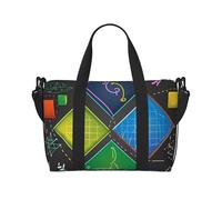 Math Quiz Sac fourre-tout de voyage unisexe, résistant à l'eau, sac de gym de fin de semaine, sac de voyage à bandoulière réglable de grande capacité, Quiz mathématiques, Taille unique