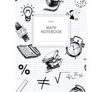 Math Square Notebook: Medium Square | 8.5 x 11 Inches | 110 Pages | Perfect for Math, Graphing, Drawing, and Geometry