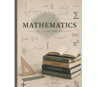 Math Subject Composition Notebook 8.5x11, School Notebook with 120 Lined Pages