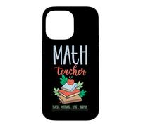 Math Teacher Teach Motivate Love Inspire School Devise Coque pour iPhone 14 Pro Max