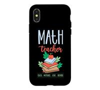 Math Teacher Teach Motivate Love Inspire School Devise Coque pour iPhone X/XS
