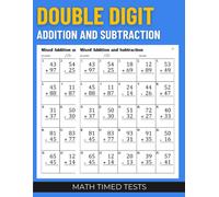 Math Timed Tests: Double Digit Addition And Subtraction