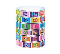 Math Toy - Cylindrical Arithmetic Puzzle | Educational Counting Game for Kids, ABS Material with Smooth Edges, Portable Learning Tool for Home and Classroom Use