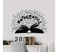 Math Vinyle Sticker Mural École Symbole Mathématique Livre Autocollant Mural Chambre Ado Décor À La Maison Salle De Classe Accessoires 42X63Cm