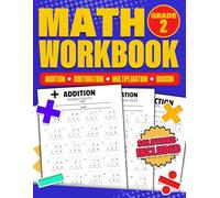 Math Workbook Grade 2 | Addition, Subtraction, Multiplication and Division: Over 100 Timed Math Test Drills | 2nd Grade Maths Activity Book | Daily Practice | Large Print | Solutions Included