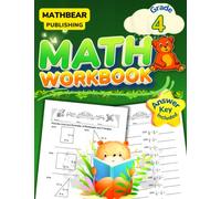 MathBear: Math Workbook Grade 4: 4th Grade Math Workbook: Arithmetic, Geometry, Fractions Workbook with Answers