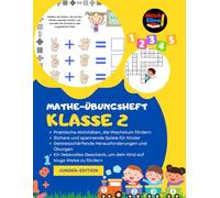 Mathe-Arbeitsbuch für Kindergartenkinder Klasse 2: Lustiges und unterhaltsames Aktivitätsbuch für Kinder, niedliche mathematische Spiele und ... und Multiplikation, einfache Übungen
