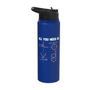 Mathe Mathématik Ingeneur Professor - All You Need Is Love Stainless Steel Insulated Water Bottle
