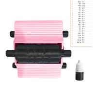 Mathe Roller 4 en 1 Outil d'apprentissage | Tampon à rouleau numérique pour l'enseignement scolaire pour addition, soustraction, multiplication, division, cours scolaire