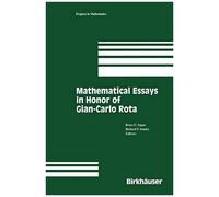 Mathematical Essays In Honor Of Gian-Carlo Rota