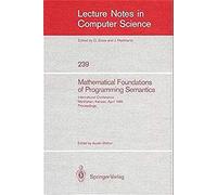 Mathematical Foundation Of Programming Semantics