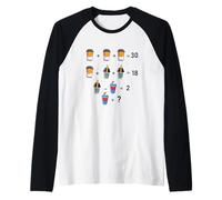 Mathematical Funny Riddle Puzzles Game Graphic Cool Designs Manche Raglan