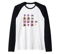 Mathematical Funny Riddle Puzzles Game Graphic Cool Designs Manche Raglan