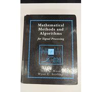 Mathematical Methods and Algorithms for Signal Processing – Pearson Education