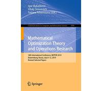 Mathematical Optimization Theory And Operations Research