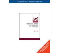 Mathematical Statistics And Data Analysis, International Edition (With Cd Data Sets)