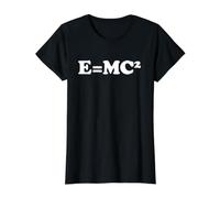 Mathématiciens Logique E=MC2 Relativité Science Physique e mc2 T-Shirt Graphique avec Valeur, Femme, Noir, M