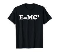 Mathématiciens Logique E=MC2 Relativité Science Physique e mc2 T-Shirt Graphique avec Valeur, Homme, Noir, L