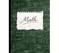 Mathematics Composition Notebook: Classic Forest Green 5x5 Graph Paper for High School and College: Dark Academia Aesthetic Chalkboard Design, 8.5 x ... Math & Science Lab Notebook by Studio Ko