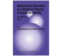 Mathematics Education As A Research Domain: A Search For Identity