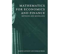 Mathématiques pour l'économie et la finance – Méthodes et modélisation – Cambridge University Press