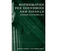 Mathematics for Economics and Finance South Asian Edition