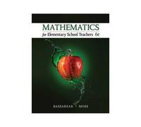 Mathematics For Elementary School Teachers