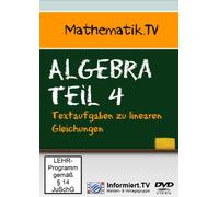 Mathematik.TV: Algebra Teil 4 / Textaufgabe zu Lin [Import allemand]