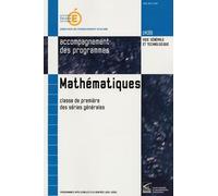 Mathématiques 1e Séries Générales - Accompagnement Des Programmes (1 Cd-Rom)