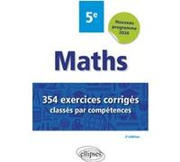 Mathématiques - 354 exercices corrigés classés par compétences - 5e Christophe Poulain (Auteur)