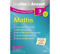 Mathématiques - 3èmes Les clés du brevet - Collectif - Belin Éducation - broché - Scolaire / Universitaire
