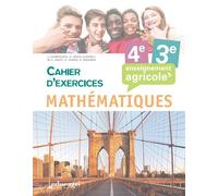 Mathématiques - 4e et 3e Cahier d'exercices : Enseignement agricole - Roux - Educagri - broché - Scolaire / Universitaire