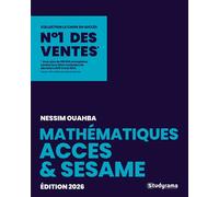 Mathématiques ACCES & SESAME - Franck Attelan - Studyrama Eds - broché - Scolaire / Universitaire