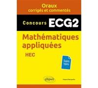 Mathématiques appliquées. ECG2 Mayeul Bacquelin (Auteur)